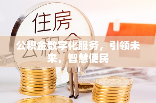 舟山新区公积金数字化服务，引领未来，智慧便民