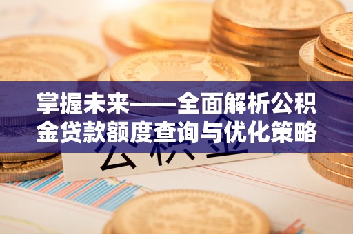舟山新区掌握未来——全面解析公积金贷款额度查询与优化策略
