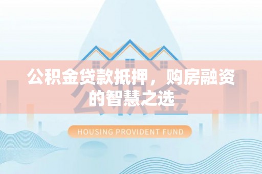 舟山新区公积金贷款抵押，购房融资的智慧之选