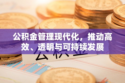 舟山新区公积金管理现代化，推动高效、透明与可持续发展
