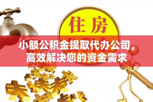舟山新区小额公积金提取代办公司，高效解决您的资金需求