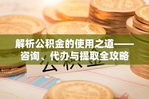 舟山新区解析公积金的使用之道——咨询、代办与提取全攻略