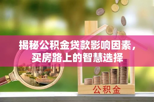 舟山新区揭秘公积金贷款影响因素，买房路上的智慧选择