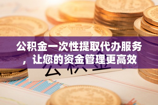 舟山新区公积金一次性提取代办服务，让您的资金管理更高效
