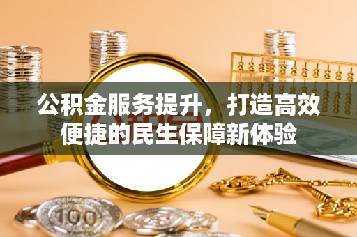舟山新区公积金服务提升，打造高效便捷的民生保障新体验