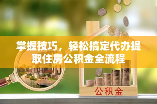 舟山新区掌握技巧，轻松搞定代办提取住房公积金全流程