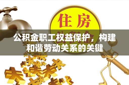 舟山新区公积金职工权益保护，构建和谐劳动关系的关键