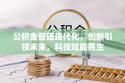 舟山新区公积金管理现代化，创新引领未来，科技赋能民生