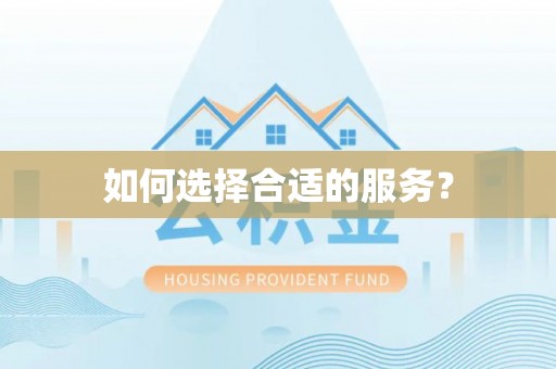 舟山新区如何选择合适的服务？