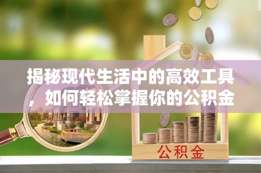 舟山新区揭秘现代生活中的高效工具，如何轻松掌握你的公积金查询方式