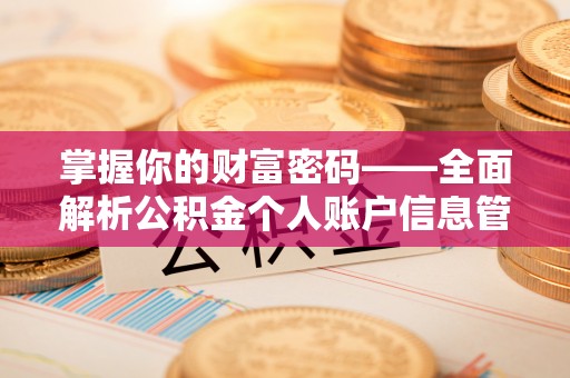 舟山新区掌握你的财富密码——全面解析公积金个人账户信息管理与优化